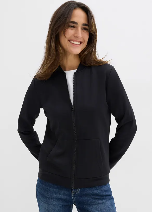 Sweat zippé en néoprène, bonprix