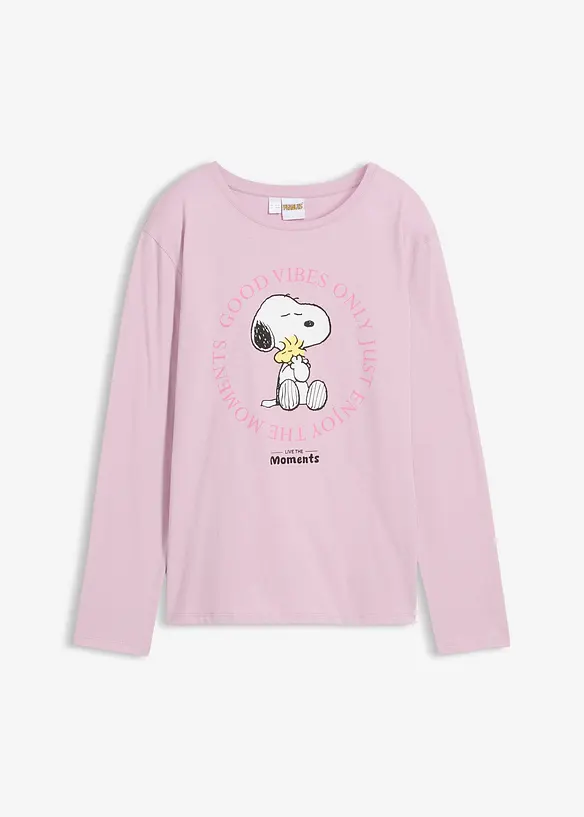 T-shirt manches longues Snoopy 100% coton, Peanuts