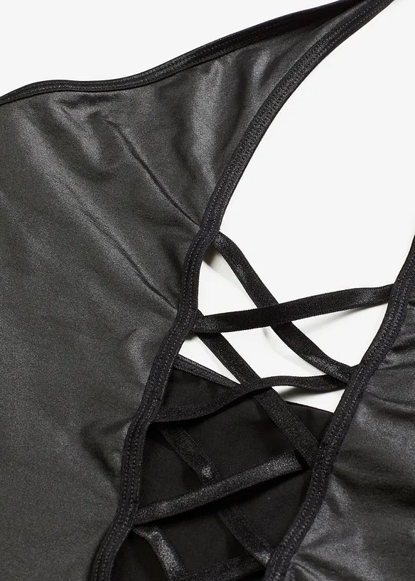 Nuisette sexy effet mouillé à dos nu, bonprix