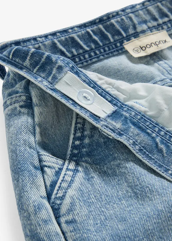 Jean baggy poches cargo, taille mi-haute, bonprix