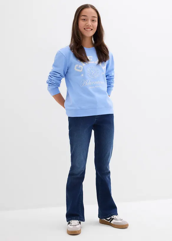 Jean flare taille basse, bonprix