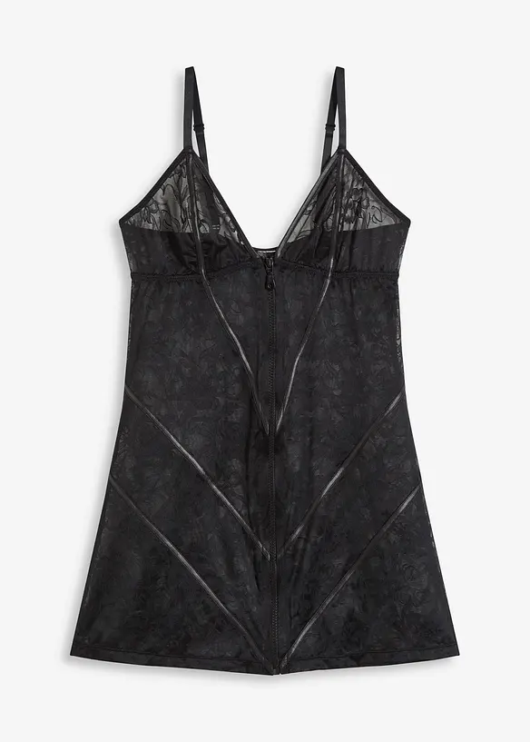 Nuisette sexy en dentelle avec fermeture zippée, bonprix