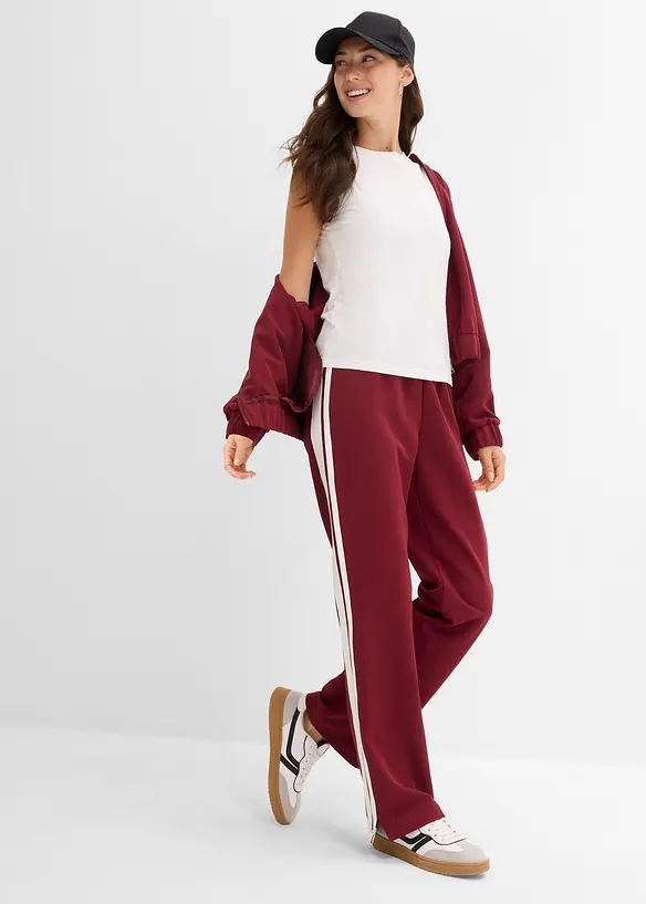Pantalon de jogging avec galons contrastants, bonprix
