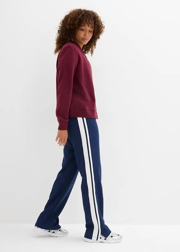 Pantalon de jogging avec galons contrastants, bonprix