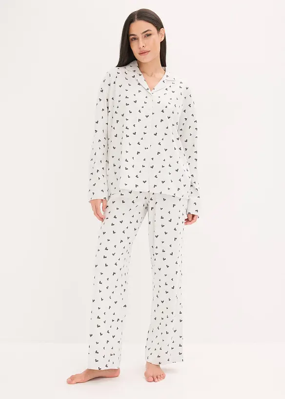 Pyjama oversize boutonné, bonprix