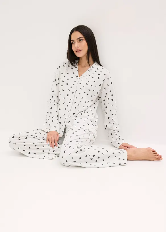 Pyjama oversize boutonné, bonprix