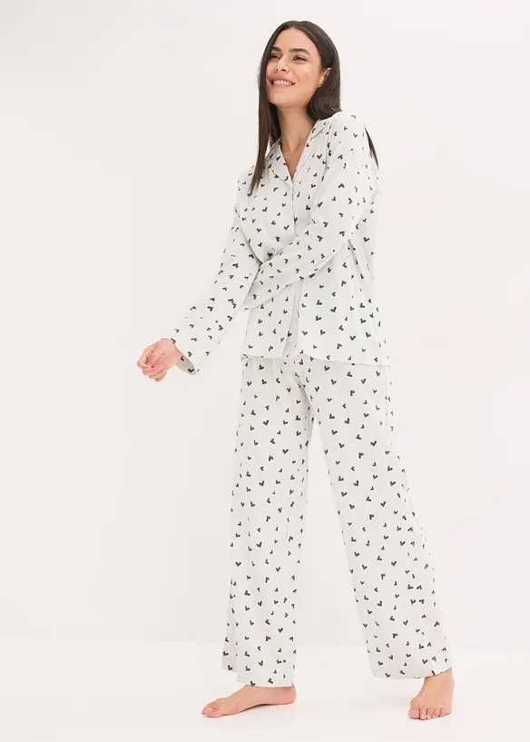 Pyjama oversize boutonné, bonprix