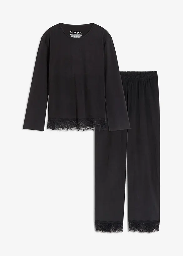 Pyjama orné de dentelle, bonprix