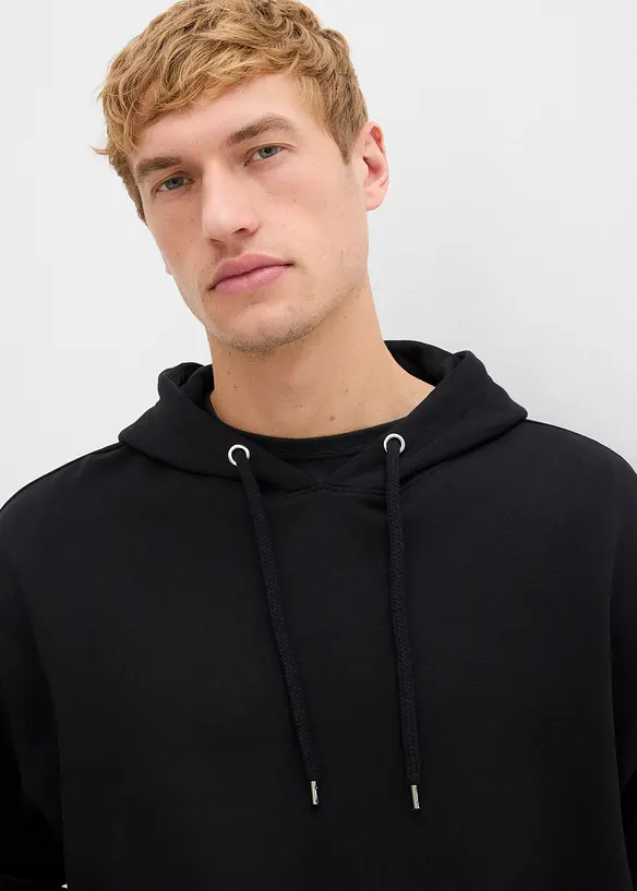 Sweat à capuche ample 100% coton, bonprix