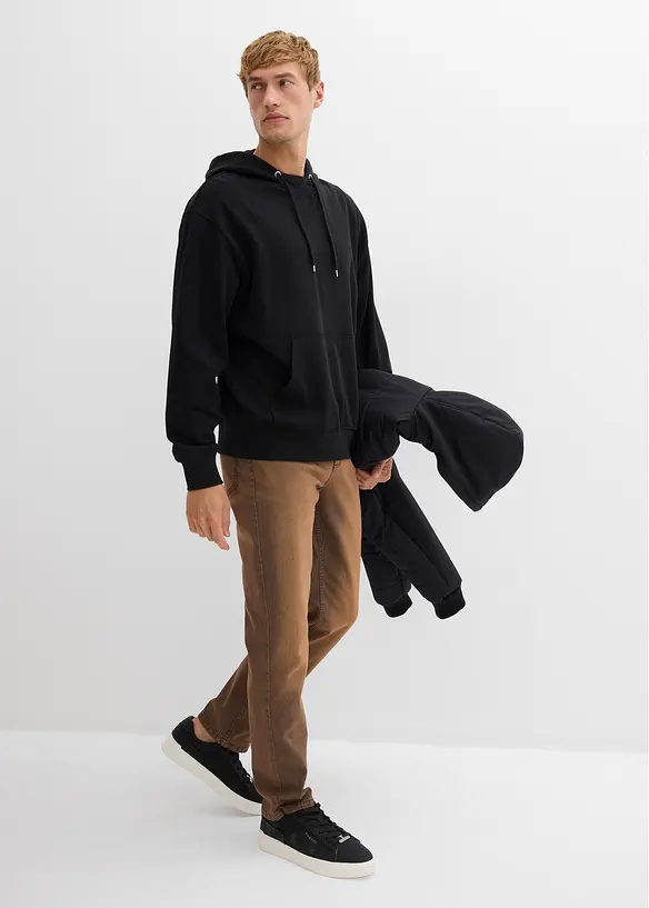 Sweat à capuche ample 100% coton, bonprix