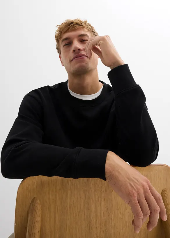 Sweat oversize 100% coton, bonprix