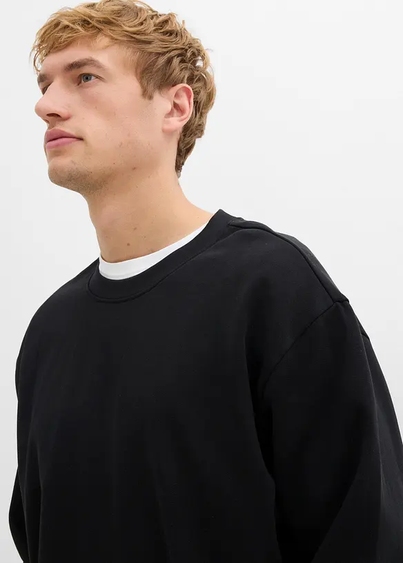 Sweat oversize 100% coton, bonprix
