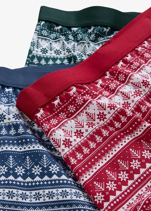 Lot de 3 boxers coton, bonprix