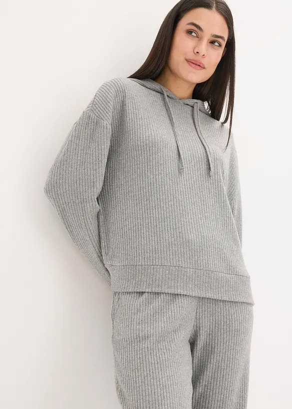 Vêtement d’intérieur oversize en matière côtelée douce, bonprix