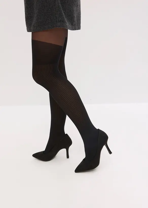 Collant voile effet jambières 70 DEN, bonprix