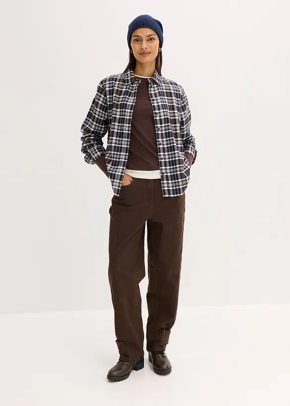 Chemise en flanelle 100% coton, bonprix