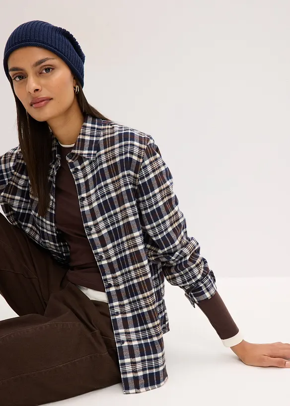 Chemise en flanelle 100% coton, bonprix