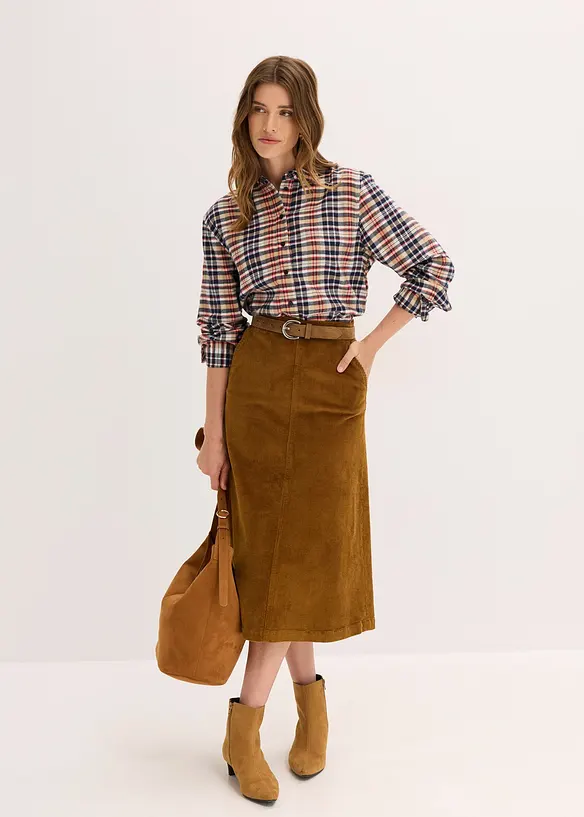 Chemise en flanelle 100% coton, bonprix