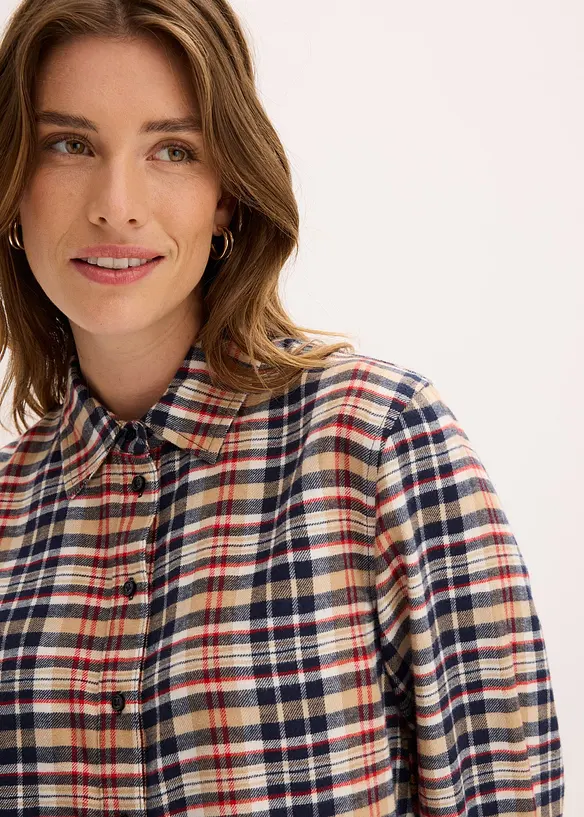 Chemise en flanelle 100% coton, bonprix