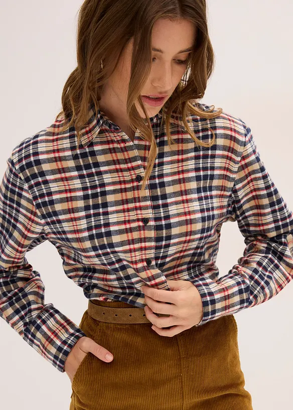 Chemise en flanelle 100% coton, bonprix