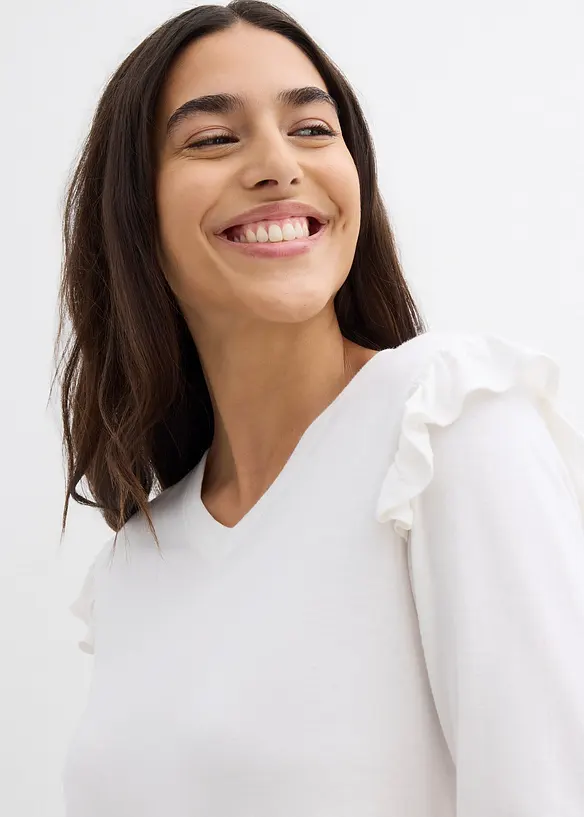 T-shirt en jersey coton et viscose, bonprix