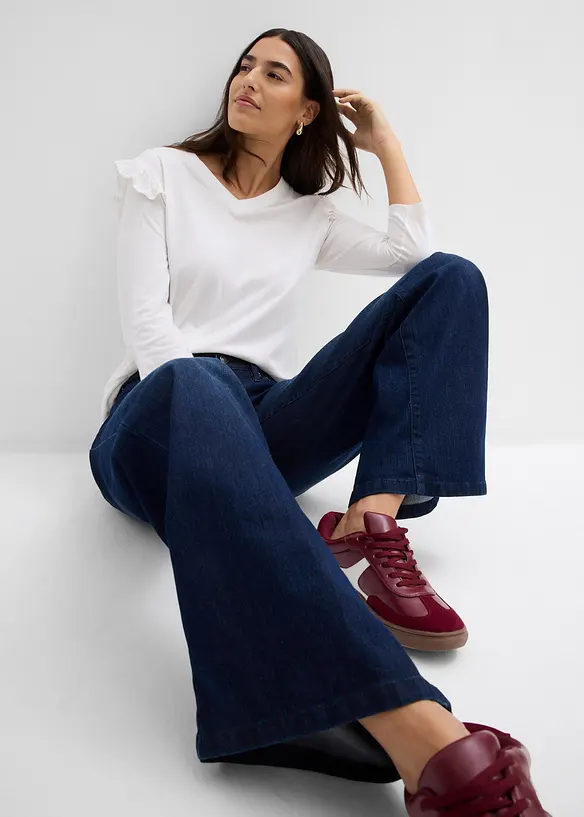 T-shirt en jersey coton et viscose, bonprix