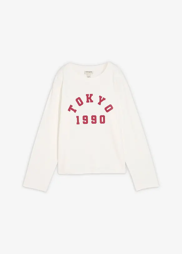 T-shirt manches longues 100% coton, bonprix