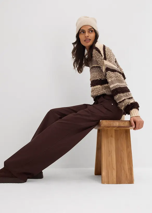 Pantalon en twill 100% coton, bonprix