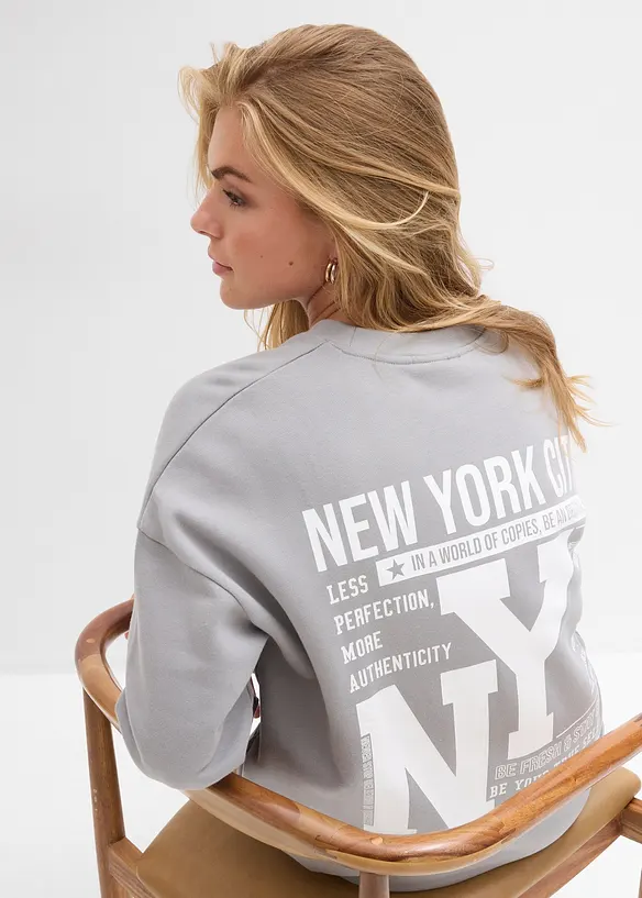 Robe sweat 100% coton, bonprix