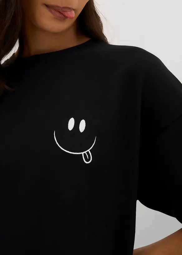 T-shirt long et oversize 100% coton, bonprix