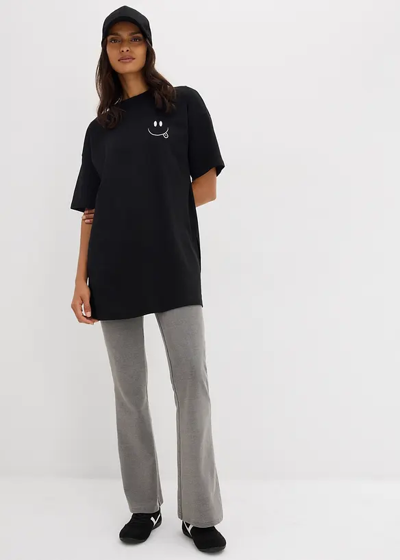 T-shirt long et oversize 100% coton, bonprix