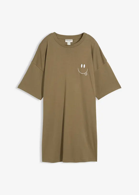 T-shirt long et oversize 100% coton, bonprix