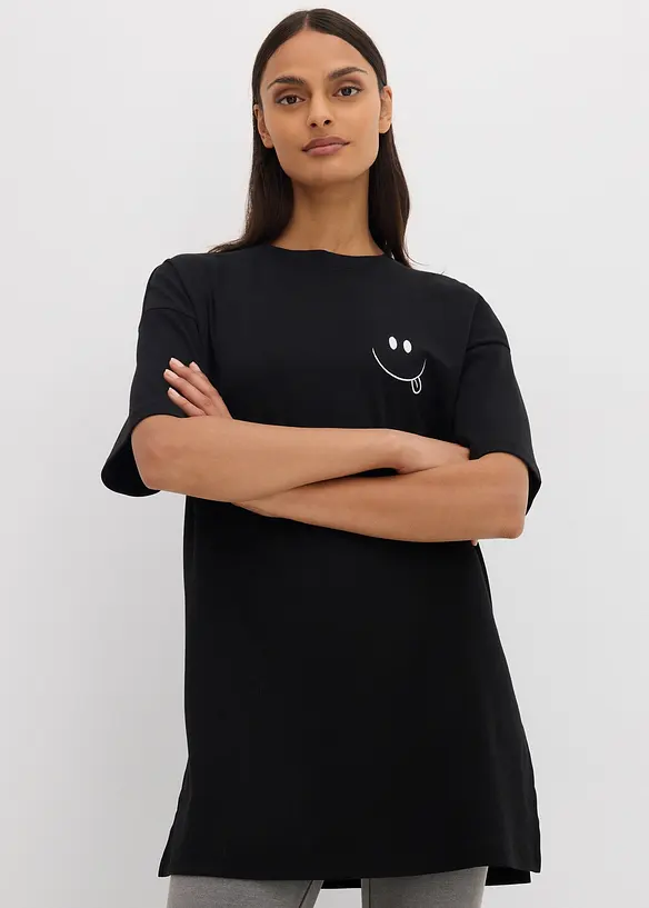 T-shirt long et oversize 100% coton, bonprix