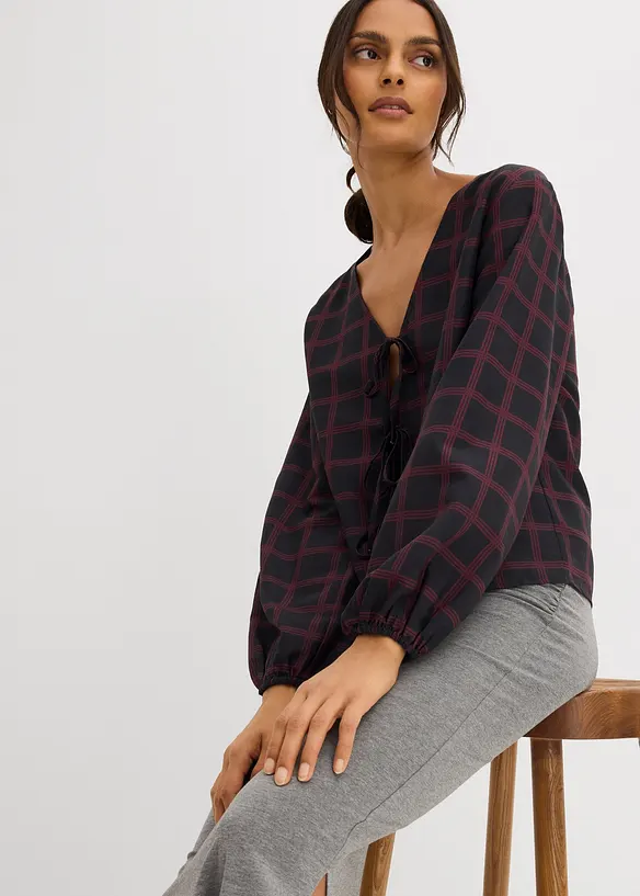 Blouse oversize en viscose douce, bonprix