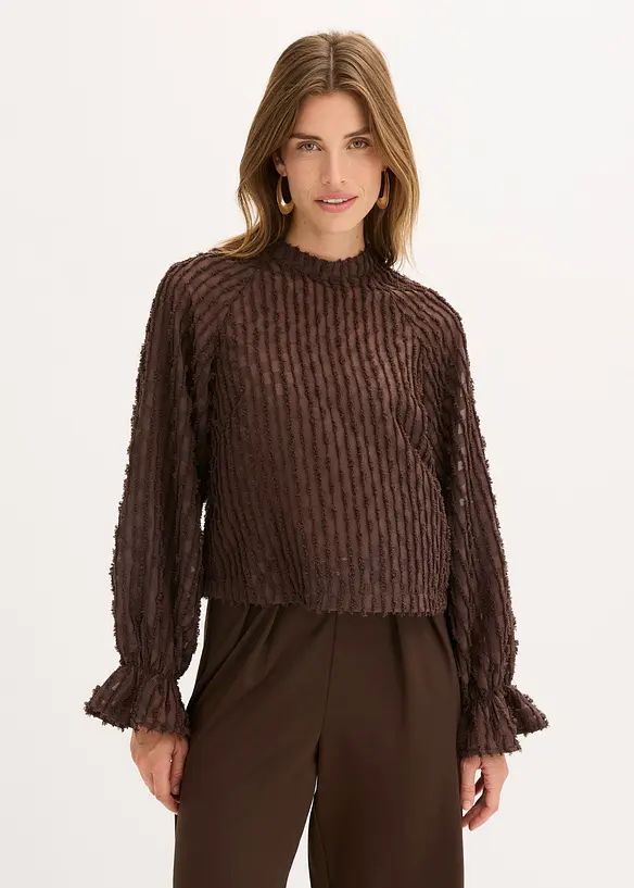 Blouse texturée, bonprix