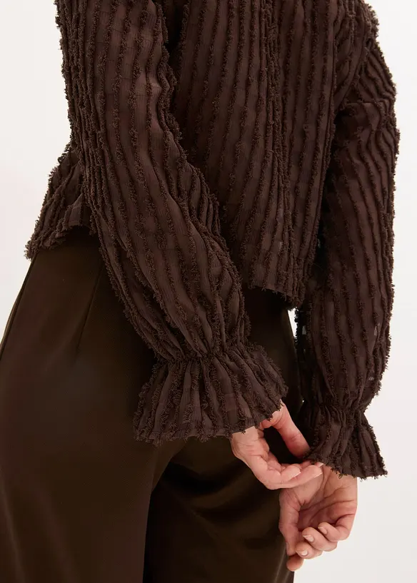 Blouse texturée, bonprix