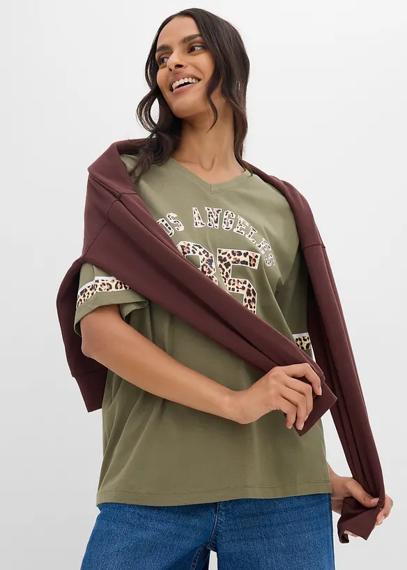 T-shirt oversize 100% coton, bonprix