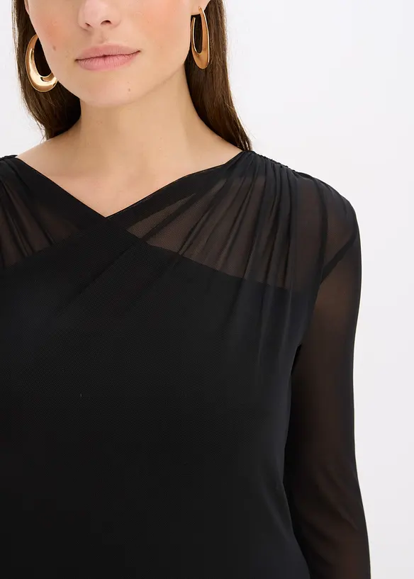 Robe en jersey mesh, bonprix