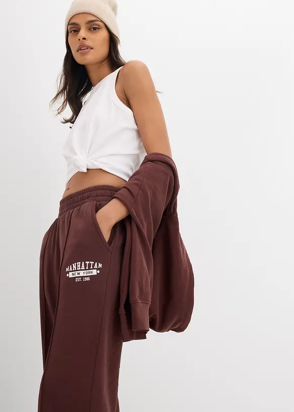 Pantalon de jogging 100% coton, bonprix