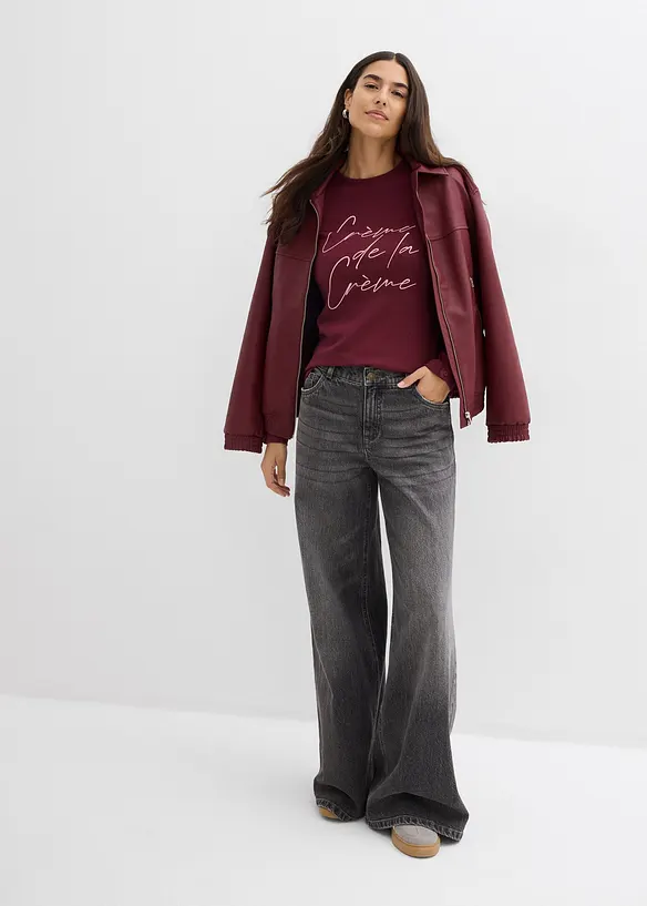 T-shirt manches longues 100% coton, bonprix