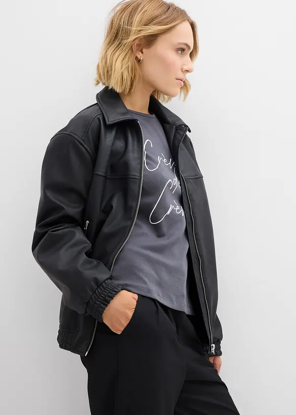 T-shirt manches longues 100% coton, bonprix