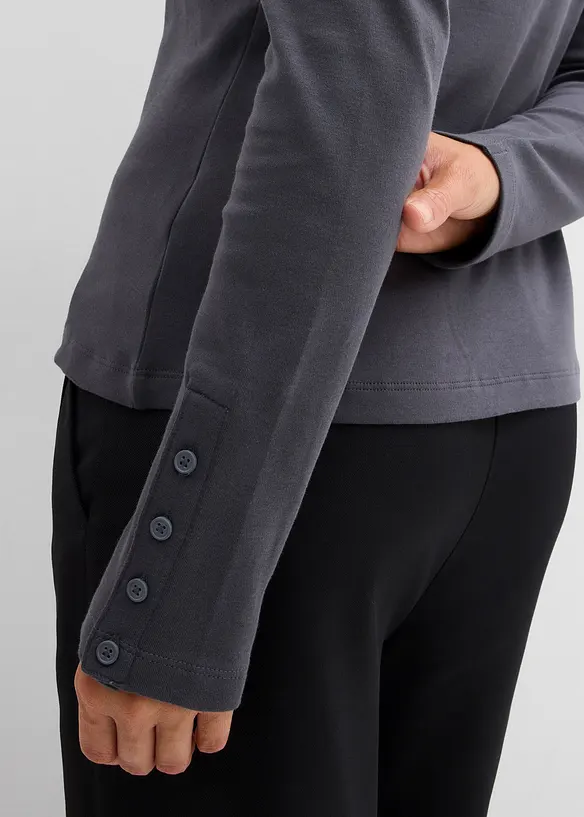 T-shirt manches longues 100% coton, bonprix