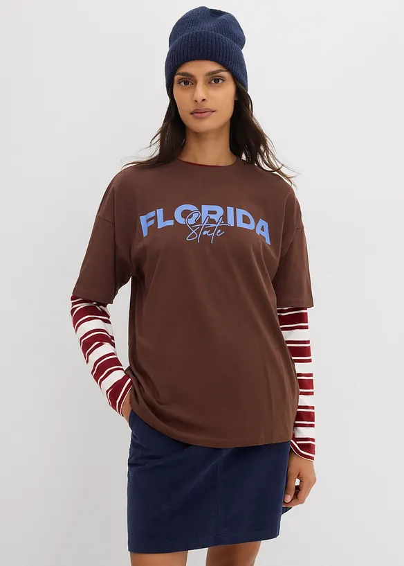 T-shirt oversize 100% coton, bonprix