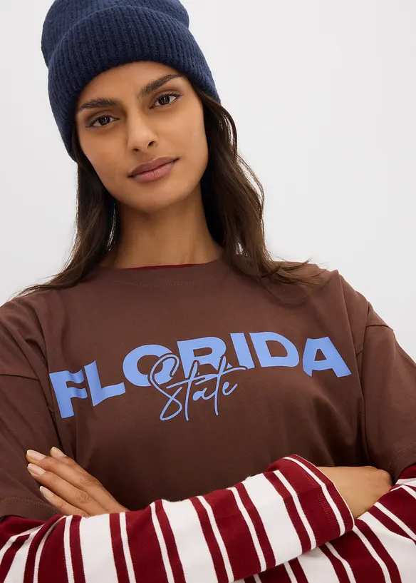 T-shirt oversize 100% coton, bonprix