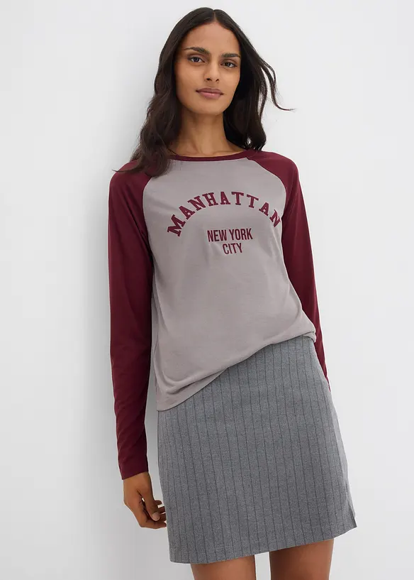 T-shirt manches longues en jersey, bonprix