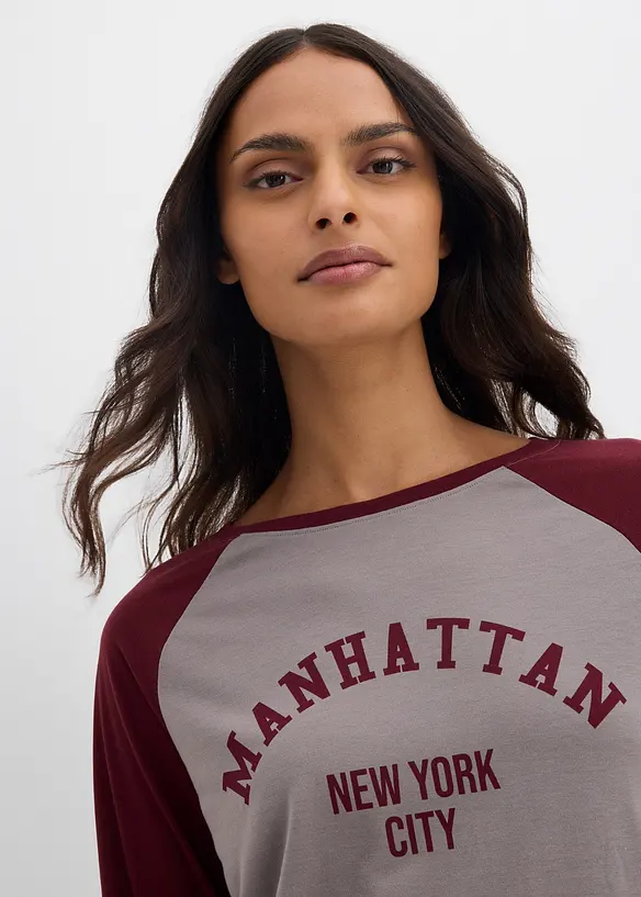 T-shirt manches longues en jersey, bonprix