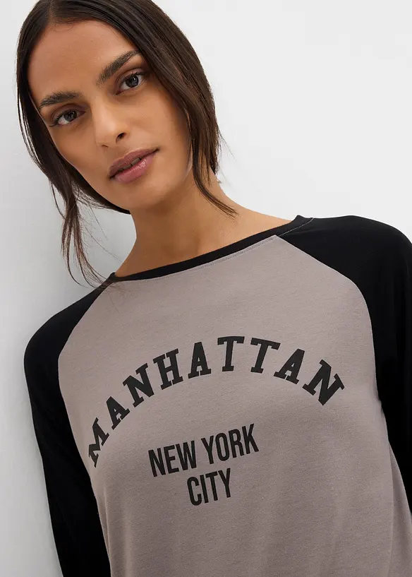 T-shirt manches longues en jersey, bonprix