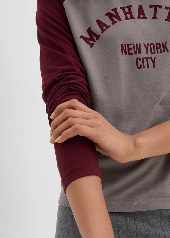 T-shirt manches longues en jersey, bonprix