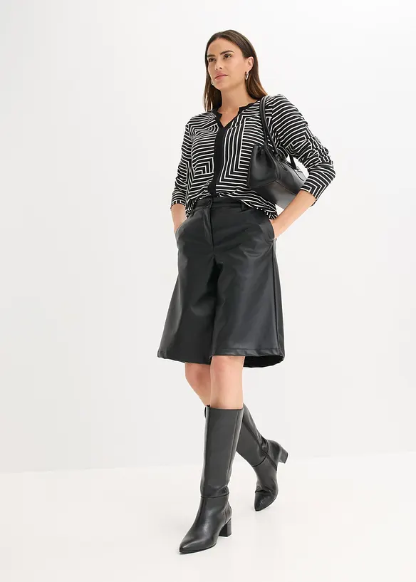 T-shirt manches longues en viscose mélangée, bonprix