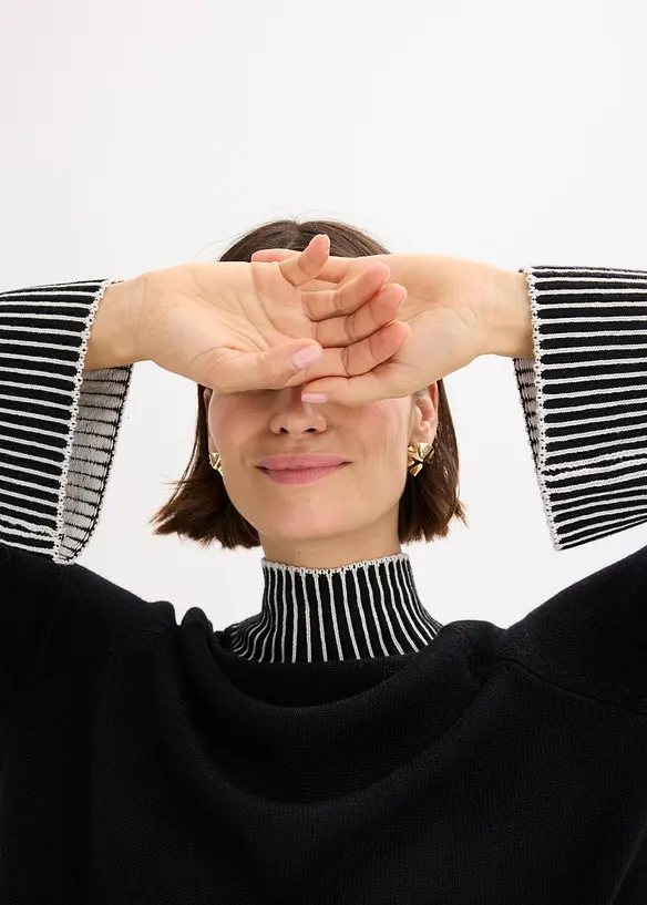 Pull à col montant, bonprix